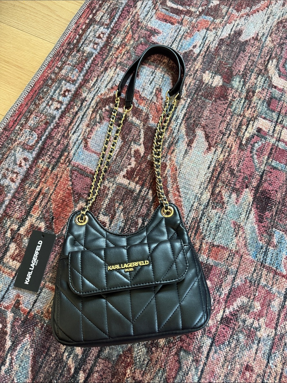 KARL LAGERFELD JANE QUILTED SHOULDER BAG
